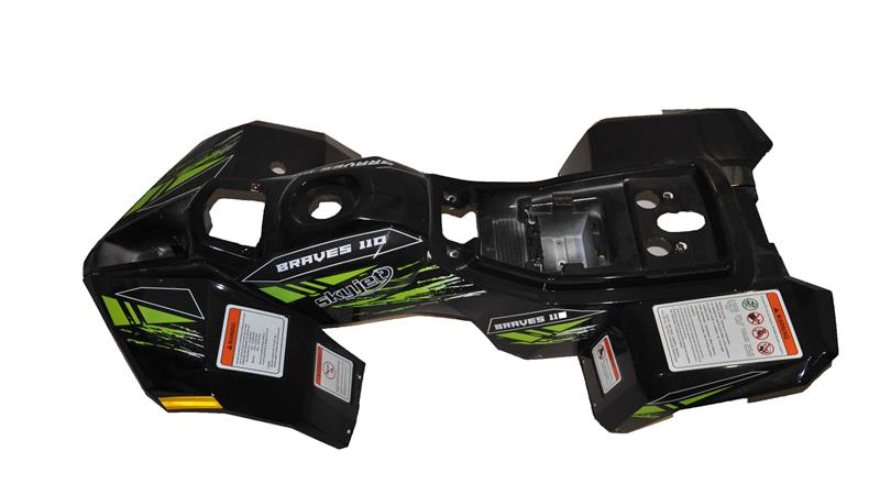 ÖN ve ARKA ÇAMURLUK SİYAH TAKIM (BRAVES110)